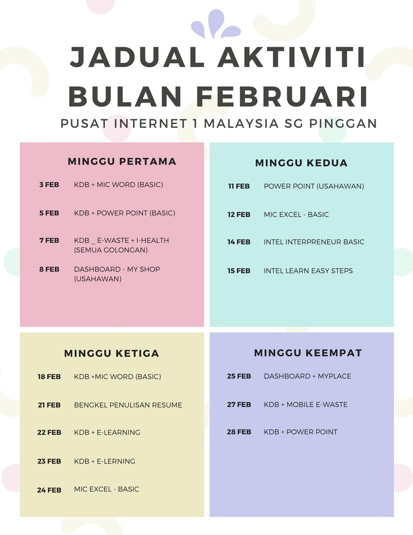 JADUAL FEB