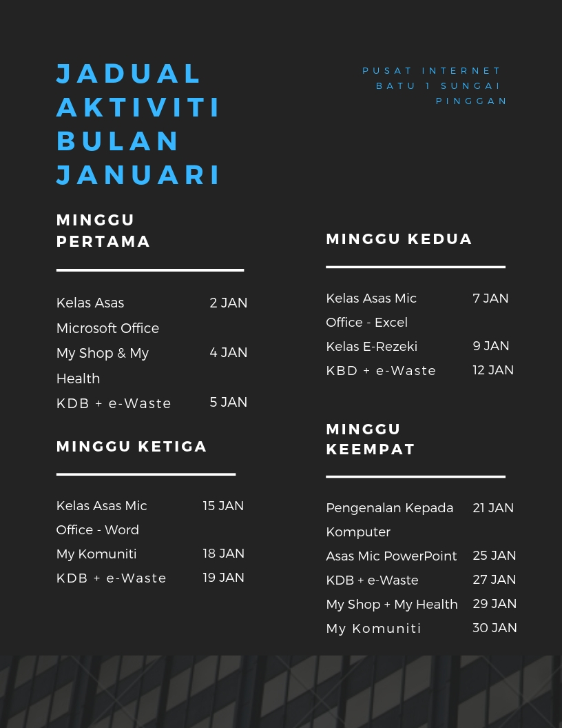 JADUAL JAN