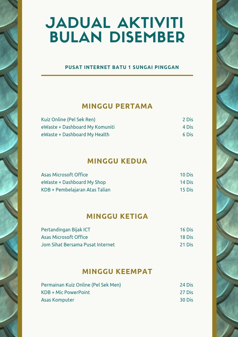 jadual dis